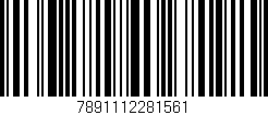 Código de barras (EAN, GTIN, SKU, ISBN): '7891112281561'