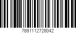 Código de barras (EAN, GTIN, SKU, ISBN): '7891112728042'