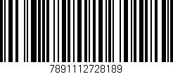 Código de barras (EAN, GTIN, SKU, ISBN): '7891112728189'