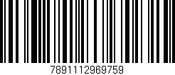 Código de barras (EAN, GTIN, SKU, ISBN): '7891112969759'
