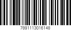 Código de barras (EAN, GTIN, SKU, ISBN): '7891113016148'