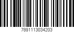 Código de barras (EAN, GTIN, SKU, ISBN): '7891113034203'