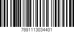 Código de barras (EAN, GTIN, SKU, ISBN): '7891113034401'