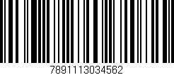 Código de barras (EAN, GTIN, SKU, ISBN): '7891113034562'