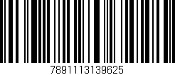 Código de barras (EAN, GTIN, SKU, ISBN): '7891113139625'