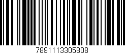 Código de barras (EAN, GTIN, SKU, ISBN): '7891113305808'