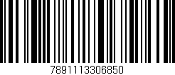 Código de barras (EAN, GTIN, SKU, ISBN): '7891113306850'