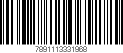 Código de barras (EAN, GTIN, SKU, ISBN): '7891113331968'
