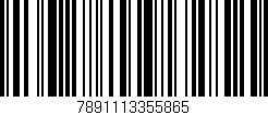 Código de barras (EAN, GTIN, SKU, ISBN): '7891113355865'