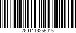Código de barras (EAN, GTIN, SKU, ISBN): '7891113356015'