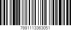 Código de barras (EAN, GTIN, SKU, ISBN): '7891113363051'