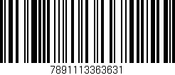 Código de barras (EAN, GTIN, SKU, ISBN): '7891113363631'