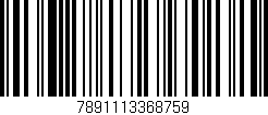 Código de barras (EAN, GTIN, SKU, ISBN): '7891113368759'
