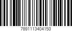 Código de barras (EAN, GTIN, SKU, ISBN): '7891113404150'