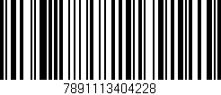 Código de barras (EAN, GTIN, SKU, ISBN): '7891113404228'