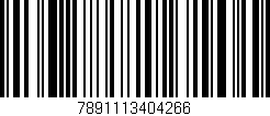 Código de barras (EAN, GTIN, SKU, ISBN): '7891113404266'