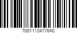 Código de barras (EAN, GTIN, SKU, ISBN): '7891113477840'