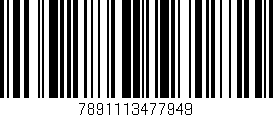 Código de barras (EAN, GTIN, SKU, ISBN): '7891113477949'