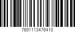 Código de barras (EAN, GTIN, SKU, ISBN): '7891113478410'