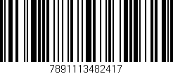 Código de barras (EAN, GTIN, SKU, ISBN): '7891113482417'
