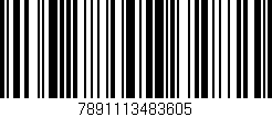 Código de barras (EAN, GTIN, SKU, ISBN): '7891113483605'