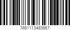 Código de barras (EAN, GTIN, SKU, ISBN): '7891113483667'