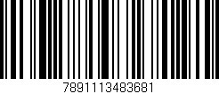 Código de barras (EAN, GTIN, SKU, ISBN): '7891113483681'