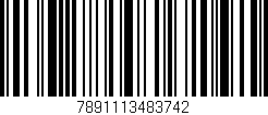 Código de barras (EAN, GTIN, SKU, ISBN): '7891113483742'