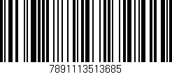 Código de barras (EAN, GTIN, SKU, ISBN): '7891113513685'