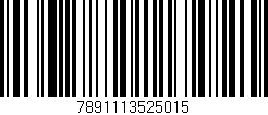 Código de barras (EAN, GTIN, SKU, ISBN): '7891113525015'