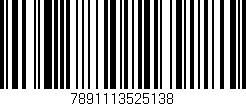 Código de barras (EAN, GTIN, SKU, ISBN): '7891113525138'