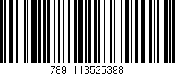Código de barras (EAN, GTIN, SKU, ISBN): '7891113525398'