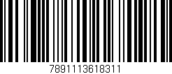 Código de barras (EAN, GTIN, SKU, ISBN): '7891113618311'