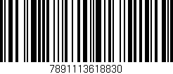Código de barras (EAN, GTIN, SKU, ISBN): '7891113618830'