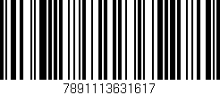 Código de barras (EAN, GTIN, SKU, ISBN): '7891113631617'