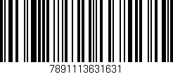 Código de barras (EAN, GTIN, SKU, ISBN): '7891113631631'
