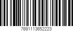 Código de barras (EAN, GTIN, SKU, ISBN): '7891113652223'