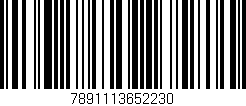 Código de barras (EAN, GTIN, SKU, ISBN): '7891113652230'
