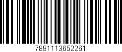 Código de barras (EAN, GTIN, SKU, ISBN): '7891113652261'