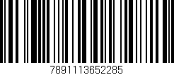 Código de barras (EAN, GTIN, SKU, ISBN): '7891113652285'