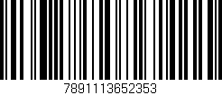 Código de barras (EAN, GTIN, SKU, ISBN): '7891113652353'