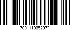 Código de barras (EAN, GTIN, SKU, ISBN): '7891113652377'