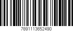 Código de barras (EAN, GTIN, SKU, ISBN): '7891113652490'