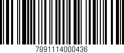 Código de barras (EAN, GTIN, SKU, ISBN): '7891114000436'