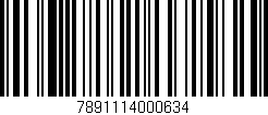 Código de barras (EAN, GTIN, SKU, ISBN): '7891114000634'