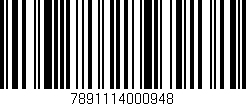 Código de barras (EAN, GTIN, SKU, ISBN): '7891114000948'