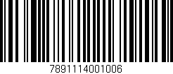 Código de barras (EAN, GTIN, SKU, ISBN): '7891114001006'