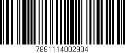 Código de barras (EAN, GTIN, SKU, ISBN): '7891114002904'