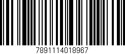 Código de barras (EAN, GTIN, SKU, ISBN): '7891114018967'
