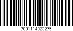 Código de barras (EAN, GTIN, SKU, ISBN): '7891114023275'